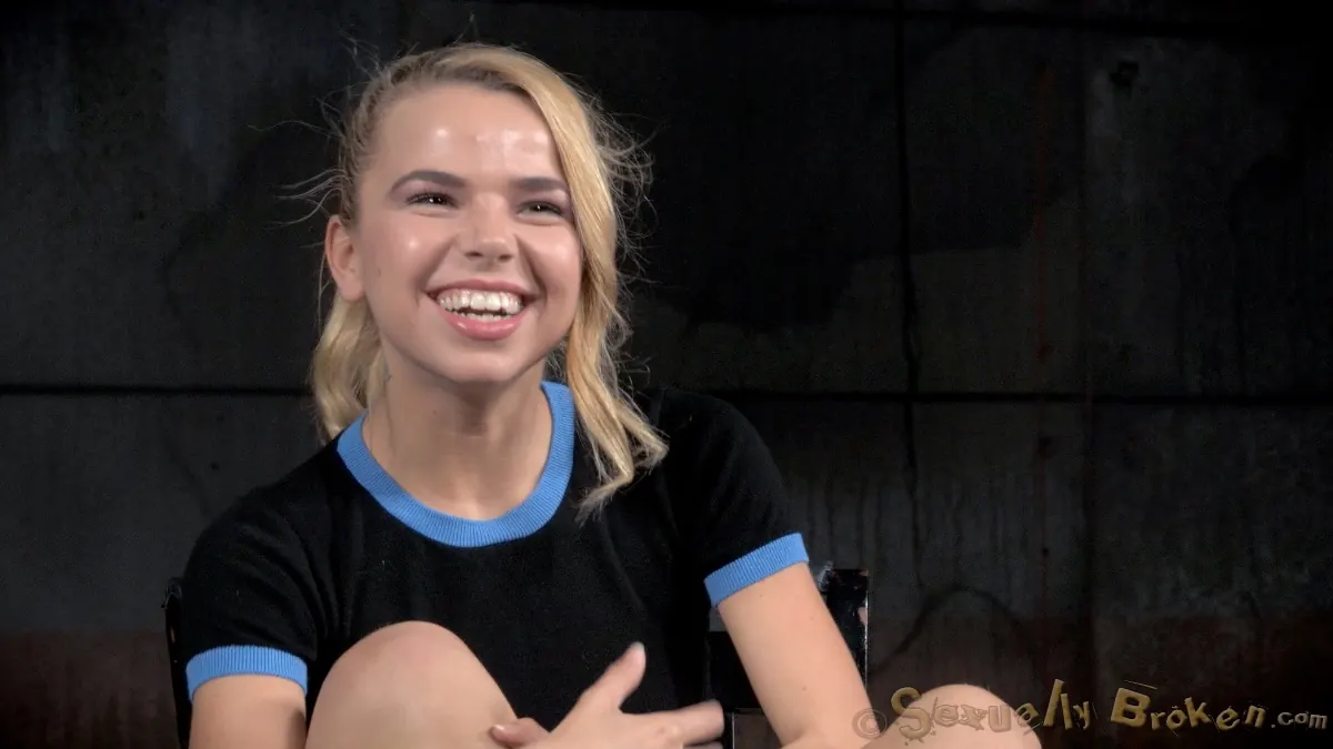 Insex 'Blue eyed blonde Alina West bolted into a wooden box and roughly fucked by BBC, drooling deepthroat!' starring Alina West (Photo 2)