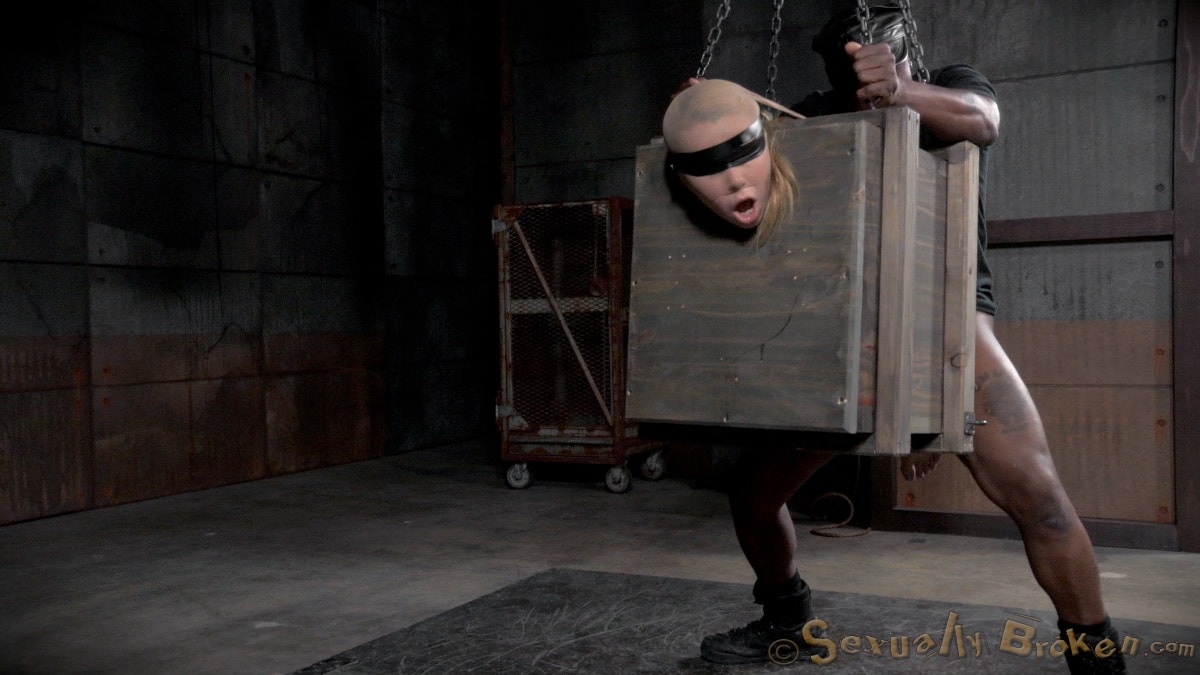 Insex 'リトル・アリナ・ウェストは、箱に縛られて目隠しされ、巨根で両端から強くファックされました！' 主演 Alina West (写真 1)