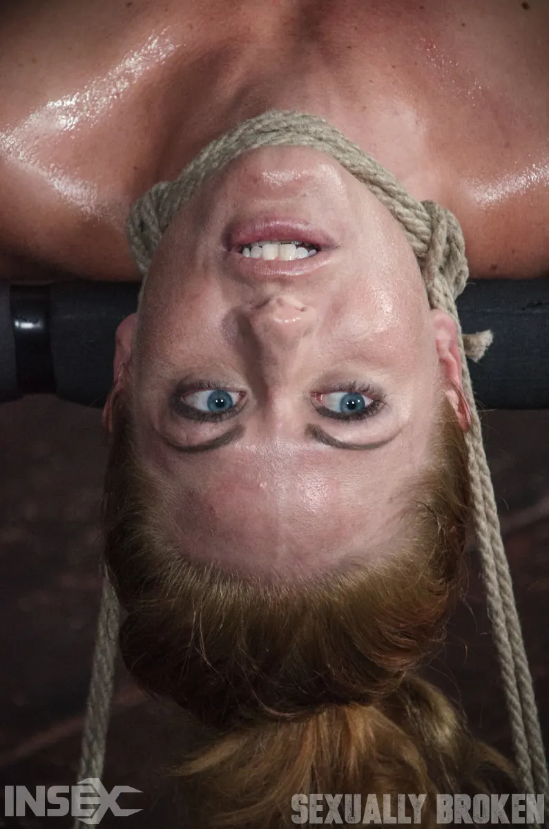 Insex 'Strapped to Bed Frame in Vicious Bondage and Brutally Face Fucked!' starring Holly Heart (Photo 15)