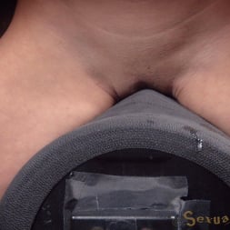 Jennifer White in 'Insex' shackled on sybian and bound in the blowjob machine, brutal drooling deepthroat! (Thumbnail 9)